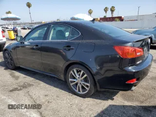 2008 Lexus IS 250 with VIN JTHBK262182063274, listed as a Copart auction lot 63342325 with 156,037 mi miles and Salvage title. Bid and sale history available at DreamBid. Image 2.
