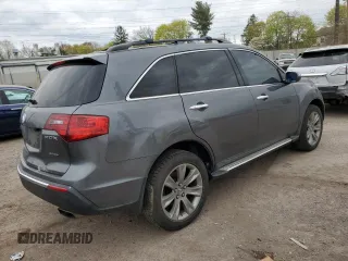 2011 Acura MDX Advance with VIN 2HNYD2H54BH550121, listed as a Copart auction lot 53940725 with 182,439 mi miles and Salvage title. Bid and sale history available at DreamBid. Image 3.