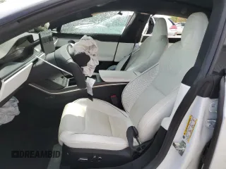 2022 Tesla Model S Plaid with VIN 5YJSA1E63NF460643, listed as a Copart auction lot 54665505 with Not provided miles and Salvage title. Bid and sale history available at DreamBid. Image 7.