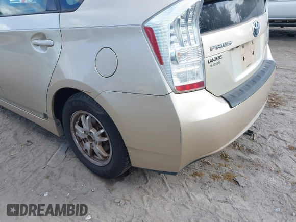2010 Toyota Prius II with VIN JTDKN3DU0A0140091, listed as a IAAI auction lot 41712626 with 1 mi miles. Bid and sale history available at carsss.com. Image 6.