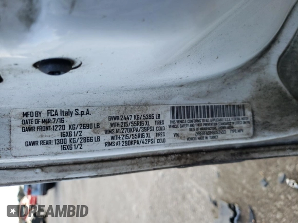 2017 Ram ProMaster City Cargo Tradesman с VIN ZFBERFAB1H6D52453, выставлен на аукционе Copart как лот 80717774 с пробегом 364 050 миль миль и Списание • Salvage title. История ставок и продаж доступна на DreamBid. Изображение 13.