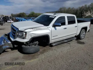 2018 GMC Sierra 1500 SLT z VIN 3GTU2NECXJG571214, wystawiony jako Copart lot #54000295 z przebiegiem 87 036 mil mil oraz Szkoda całkowita • Salvage title. Historia ofert i sprzedaży dostępna na DreamBid. Obrazek 1.