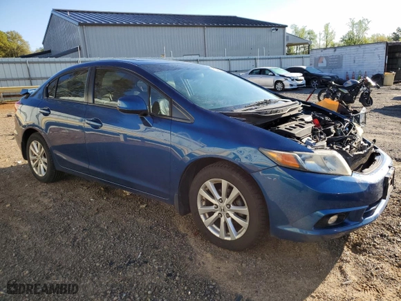 2012 Honda Civic Sdn EX-L with VIN 19XFB2F92CE314749, listed as a Copart auction lot 52286455 with 175,446 mi miles and Clean Title. Bid and sale history available at carsss.com. Image 4.