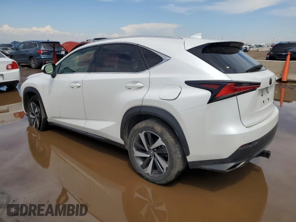 2021 Lexus NX 300 with VIN JTJGARDZ9M5025056, listed as a Copart auction lot 56345215 with 45,476 mi miles and Salvage title. Bid and sale history available at DreamBid. Image 2.