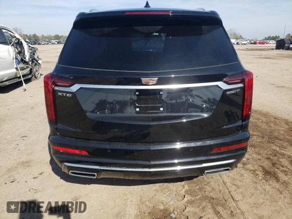 2024 Cadillac XT6 FWD Luxury with VIN 1GYKPAR40RZ721387, listed as a Copart auction lot 42929885 with 11,110 mi miles and Salvage Title. Bid and sale history available at carsss.com. Image 6.
