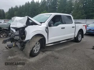 2021 Ford F-150 XL with VIN 1FTFW1E51MFA74405, listed as a Copart auction lot 62929535 with 127,948 mi miles and Salvage title. Bid and sale history available at DreamBid. Image 1.