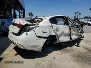 2018 Infiniti Q50 Luxe with VIN JN1EV7AP3JM351994, listed as a Copart auction lot 57911475 with Not provided miles and Salvage title. Bid and sale history available at DreamBid. Image 3.