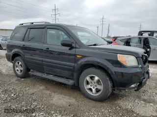 2008 Honda Pilot SE with VIN 5FNYF18338B037076, listed as a Copart auction lot 46166395 with 217,725 mi miles and Salvage Title. Bid and sale history available at carsss.com. Image 4.