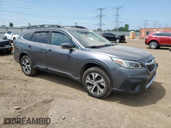 2021 Subaru Outback Limited with VIN 4S4BTANC5M3140649, listed as a Copart auction lot 59720735 with 65,881 mi miles and Salvage title. Bid and sale history available at DreamBid. Image 4.
