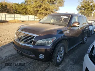 2013 Infiniti QX56 with VIN JN8AZ2NE8D9041170, listed as a Copart auction lot 80662124 with 168,539 mi miles and Clean Title. Bid and sale history available at carsss.com. Image 1.