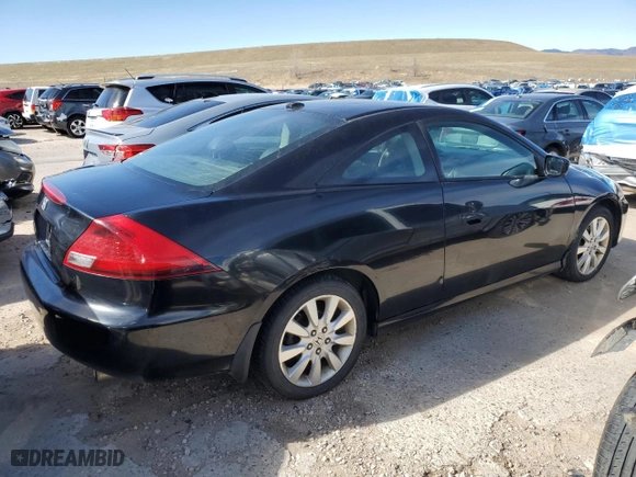 2007 Honda Accord Cpe EX-L with VIN 1HGCM82677A006627, listed as a Copart auction lot 46370775 with NaN miles and Salvage Title. Bid and sale history available at carsss.com. Image 3.