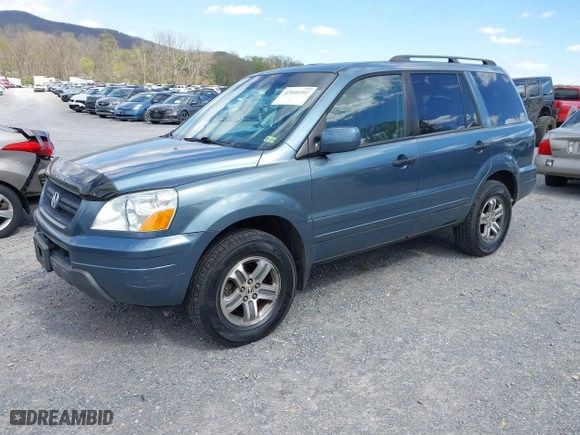 2005 Honda Pilot EX-L with NAVI with VIN 2HKYF18785H542479, listed as a IAAI auction lot 42040202 with 345,167 mi miles. Bid and sale history available at carsss.com. Image 2.