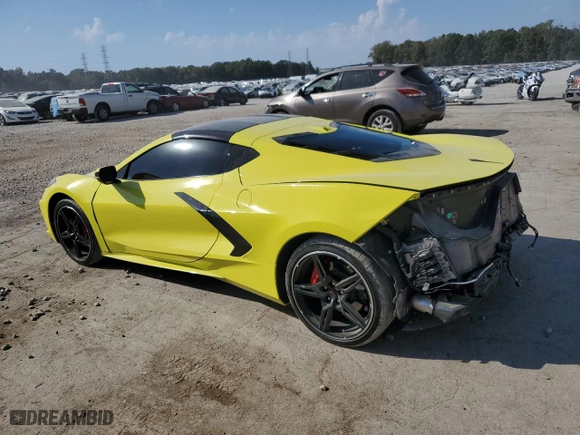 2023 Chevrolet Corvette 3LT with VIN 1G1YC2D42P5137076, listed as a Copart auction lot 77173204 with 9,475 mi miles and Salvage Title. Bid and sale history available at carsss.com. Image 2.