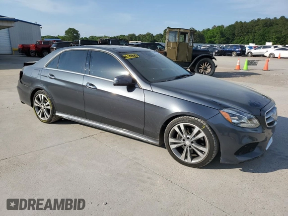2016 Mercedes-Benz E 350 Sport with VIN WDDHF5KBXGB185868, listed as a Copart auction lot 54947285 with 65,216 mi miles and Salvage title. Bid and sale history available at DreamBid. Image 4.