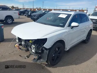 2020 Audi Q3 S line Premium with VIN WA1DECF35L1073234, listed as a IAAI auction lot 41807959 with 35,138 mi miles. Bid and sale history available at carsss.com. Image 17.