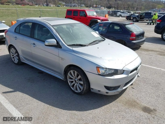 2010 Mitsubishi Lancer GTS with VIN JA32X8HWXAU010281, listed as a IAAI auction lot 41675417 with 101,502 mi miles. Bid and sale history available at carsss.com. Image 1.