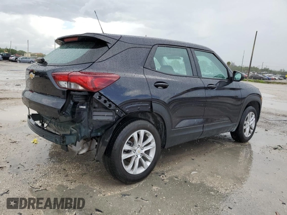 2021 Chevrolet TrailBlazer LS with VIN KL79MNSL1MB030762, listed as a Copart auction lot 60478544 with 18,994 mi miles and Salvage Title. Bid and sale history available at DreamBid. Image 3.