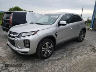 2022 Mitsubishi Outlander ES z VIN JA4APUAU7NU020376, wystawiony jako Copart lot #58022625 z przebiegiem 34 297 mil mil oraz Szkoda całkowita • Salvage title. Historia ofert i sprzedaży dostępna na DreamBid. Obrazek 1.