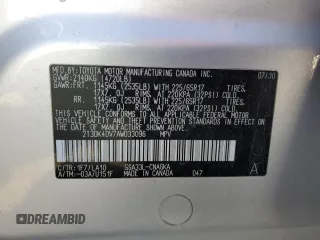 2010 Toyota RAV4 Limited with VIN 2T3DK4DV7AW033096, listed as a Copart auction lot 58050635 with 121,866 mi miles and Salvage title. Bid and sale history available at DreamBid. Image 13.