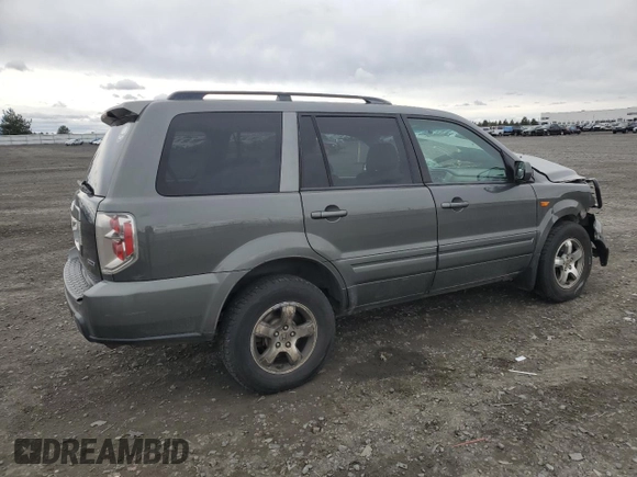 2007 Honda Pilot EX with VIN 2HKYF18437H528420, listed as a Copart auction lot 50230285 with Not Provided miles and Salvage Title. Bid and sale history available at DreamBid. Image 3.