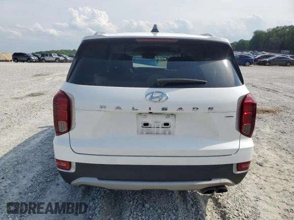 2022 Hyundai Palisade SEL with VIN KM8R4DHE1NU455583, listed as a Copart auction lot 57660355 with 43,705 mi miles and Salvage title. Bid and sale history available at DreamBid. Image 6.