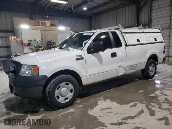 2008 Ford F-150 XL with VIN 1FTRF12218KE99420, listed as a Copart auction lot 44767035 with 180,556 mi miles and Salvage Title. Bid and sale history available at carsss.com. Image 1.