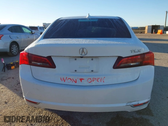 2015 Acura TLX V6 Tech with VIN 19UUB2F51FA020661, listed as a IAAI auction lot 41199676 with 109,753 mi miles. Bid and sale history available at carsss.com. Image 17.