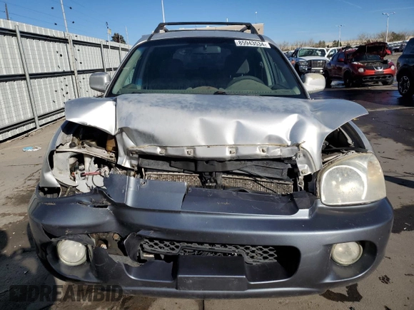 2002 Hyundai Santa Fe GLS with VIN KM8SC13D02U311312, listed as a Copart auction lot 85943534 with 307,758 mi miles and Salvage Title. Bid and sale history available at carsss.com. Image 5.