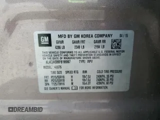 2015 Buick Encore with VIN KL4CJASB6FB196967, listed as a Copart auction lot 53283565 with 97,818 mi miles and Salvage Title. Bid and sale history available at carsss.com. Image 14.