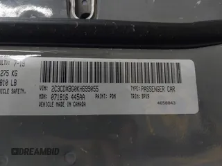 2019 Dodge Charger SXT with VIN 2C3CDXBG0KH699055, listed as a IAAI auction lot 41781426 with Not Provided miles. Bid and sale history available at carsss.com. Image 9.