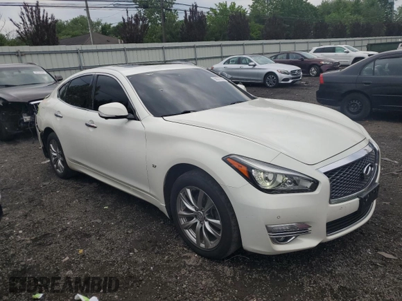 2015 Infiniti Q70 z VIN JN1BY1AR1FM561445, wystawiony jako Copart lot #58377655 z przebiegiem 202 174 mil mil oraz Szkoda całkowita • Salvage title. Historia ofert i sprzedaży dostępna na DreamBid. Obrazek 4.
