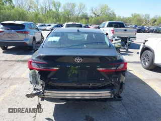 2025 Toyota Camry LE with VIN 4T1DAACK4SU513633, listed as a IAAI auction lot 42034741 with 27,024 mi miles and . Bid and sale history available at DreamBid. Image 17.