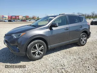 2018 Toyota RAV4 XLE with VIN JTMWFREV8JJ203019, listed as a Copart auction lot 53725105 with 120,804 mi miles and Salvage Title. Bid and sale history available at carsss.com. Image 1.