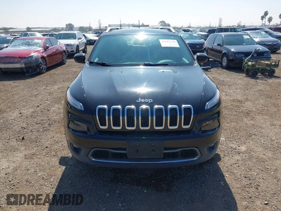 2017 Jeep Cherokee Limited with VIN 1C4PJLDB3HW523076, listed as a IAAI auction lot 41612129 with 94,970 mi miles. Bid and sale history available at carsss.com. Image 13.