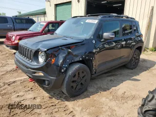 2017 Jeep Renegade Trailhawk z VIN ZACCJBCB2HPF40362, wystawiony jako Copart lot #58470555 z przebiegiem 157 832 mil mil oraz Czysty tytuł • Clean title. Historia ofert i sprzedaży dostępna na DreamBid. Obrazek 1.