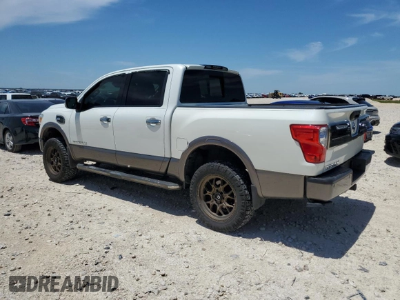 2017 Nissan Titan SL with VIN 1N6AA1E68HN510418, listed as a Copart auction lot 55175085 with 86,158 mi miles and Clean title. Bid and sale history available at DreamBid. Image 2.