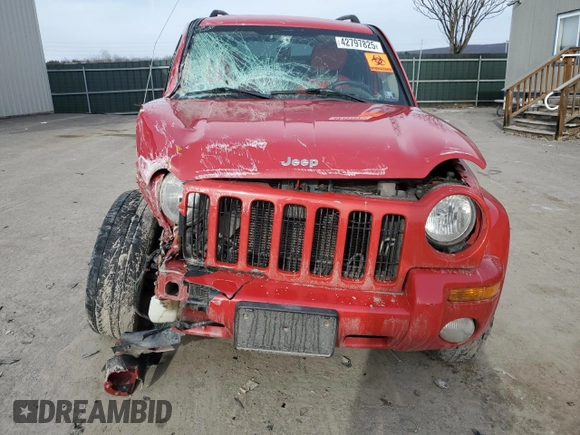 2003 Jeep Liberty Limited with VIN 1J4GL58K13W682147, listed as a Copart auction lot 42797825 with 110,075 mi miles and Salvage Title. Bid and sale history available at DreamBid. Image 5.