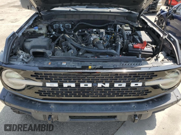 2022 Ford Bronco with VIN 1FMEE5DP6NLB38204, listed as a Copart auction lot 60148575 with 95,357 mi miles and Salvage title. Bid and sale history available at DreamBid. Image 11.