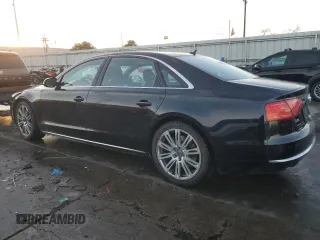 2012 Audi A8 L with VIN WAURVAFDXCN017238, listed as a Copart auction lot 52631965 with 138,162 mi miles and Salvage Title. Bid and sale history available at carsss.com. Image 2.