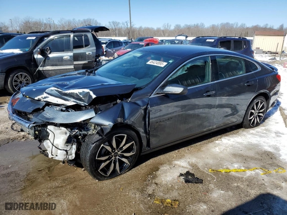 2020 Chevrolet Malibu RS with VIN 1G1ZG5ST8LF137091, listed as a Copart auction lot 46424895 with 36,188 mi miles and Salvage Title. Bid and sale history available at carsss.com. Image 1.