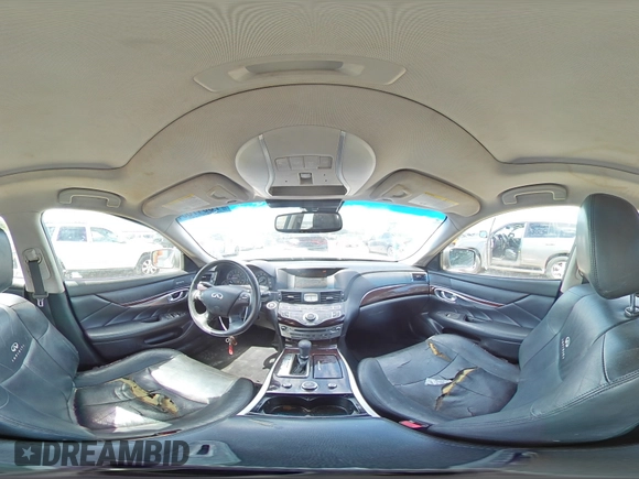 2011 Infiniti M37 with VIN JN1BY1AR9BM370205, listed as a Copart auction lot 73017334 with 166,301 mi miles and Salvage Title. Bid and sale history available at carsss.com. Image 12.