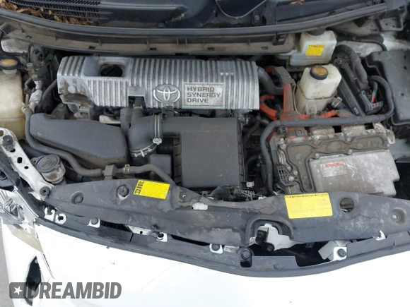 2012 Toyota Prius One with VIN JTDKN3DU7C5504139, listed as a IAAI auction lot 42110798 with 121,227 mi miles and . Bid and sale history available at DreamBid. Image 10.