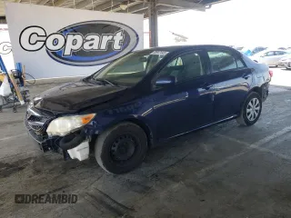 2011 Toyota Corolla L with VIN JTDBU4EE9B9133458, listed as a Copart auction lot 53847445 with 203,608 mi miles and Salvage Title. Bid and sale history available at carsss.com. Image 1.