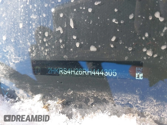 2024 Honda CR-V LX with VIN 2HKRS4H26RH444305, listed as a IAAI auction lot 41419958 with 19,041 mi miles and . Bid and sale history available at DreamBid. Image 9.
