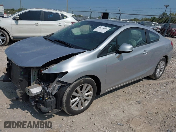 2012 Honda Civic Cpe EX with VIN 2HGFG3B83CH514615, listed as a IAAI auction lot 40324098 with 106,077 mi miles. Bid and sale history available at carsss.com. Image 2.