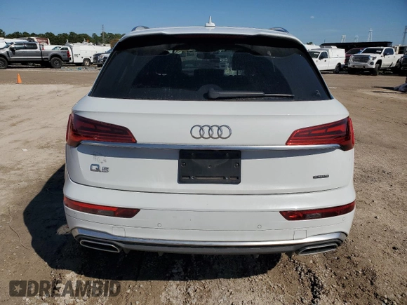 2023 Audi Q5 S line Prestige with VIN WA1FAAFY7P2171072, listed as a Copart auction lot 47127515 with 21,832 mi miles and Salvage Title. Bid and sale history available at carsss.com. Image 6.