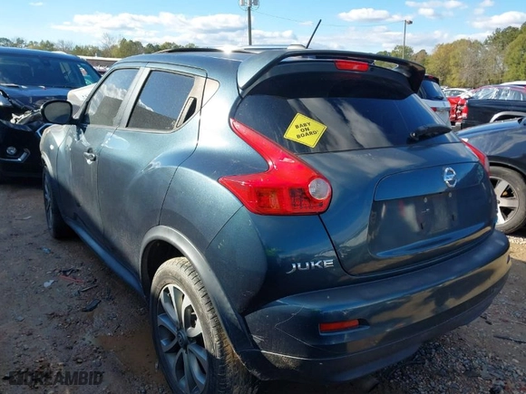 2012 Nissan Juke SL with VIN JN8AF5MR7CT100421, listed as a IAAI auction lot 40870931 with 1 mi miles. Bid and sale history available at carsss.com. Image 3.