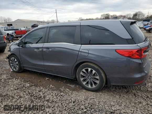 2022 Honda Odyssey EX-L z VIN 5FNRL6H78NB049944, wystawiony jako Copart lot #52403275 z przebiegiem Nie podano mil oraz Szkoda całkowita • Salvage title. Historia ofert i sprzedaży dostępna na DreamBid. Obrazek 2.