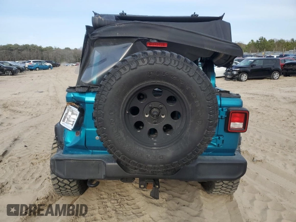 2020 Jeep Wrangler Unlimited Sport Altitude z VIN 1C4HJXDG1LW277726, wystawiony jako Copart lot #46754635 z przebiegiem 101 392 mil mil oraz Szkoda całkowita • Salvage title. Historia ofert i sprzedaży dostępna na DreamBid. Obrazek 6.