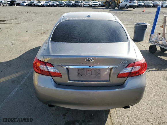 2011 Infiniti M37 with VIN JN1BY1AP7BM320028, listed as a Copart auction lot 50030105 with 196,597 mi miles and Salvage Title. Bid and sale history available at carsss.com. Image 6.